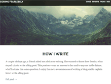 Tablet Screenshot of codingfearlessly.com